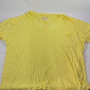 We The Free Light Yellow Knit Top
